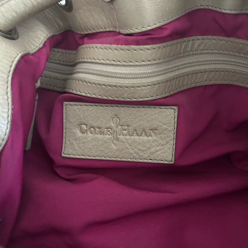 Taupe Cole Haan Shoulder Hobo Bag - Picture 2 of 6
